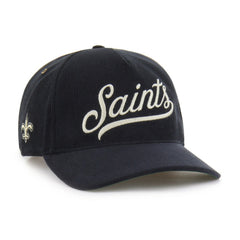 New Orleans Saints '47 Golden Age Corduroy Hitch Adjustable Hat Black | 47 brand