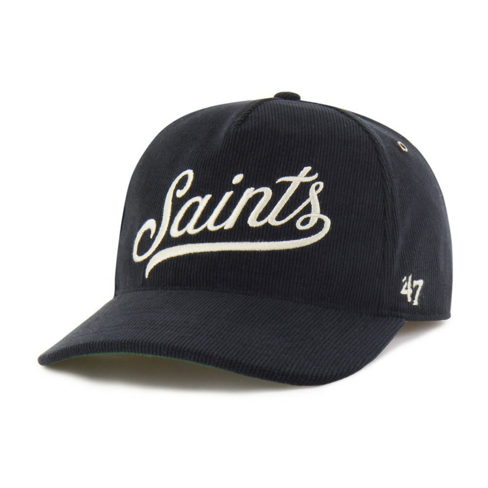 New Orleans Saints '47 Golden Age Corduroy Hitch Adjustable Hat Black | 47 brand