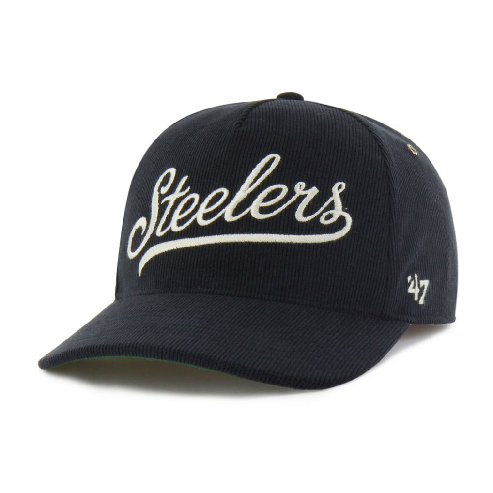 Pittsburgh Steelers '47 Golden Age Corduroy Hitch Adjustable Hat Black | 47 brand