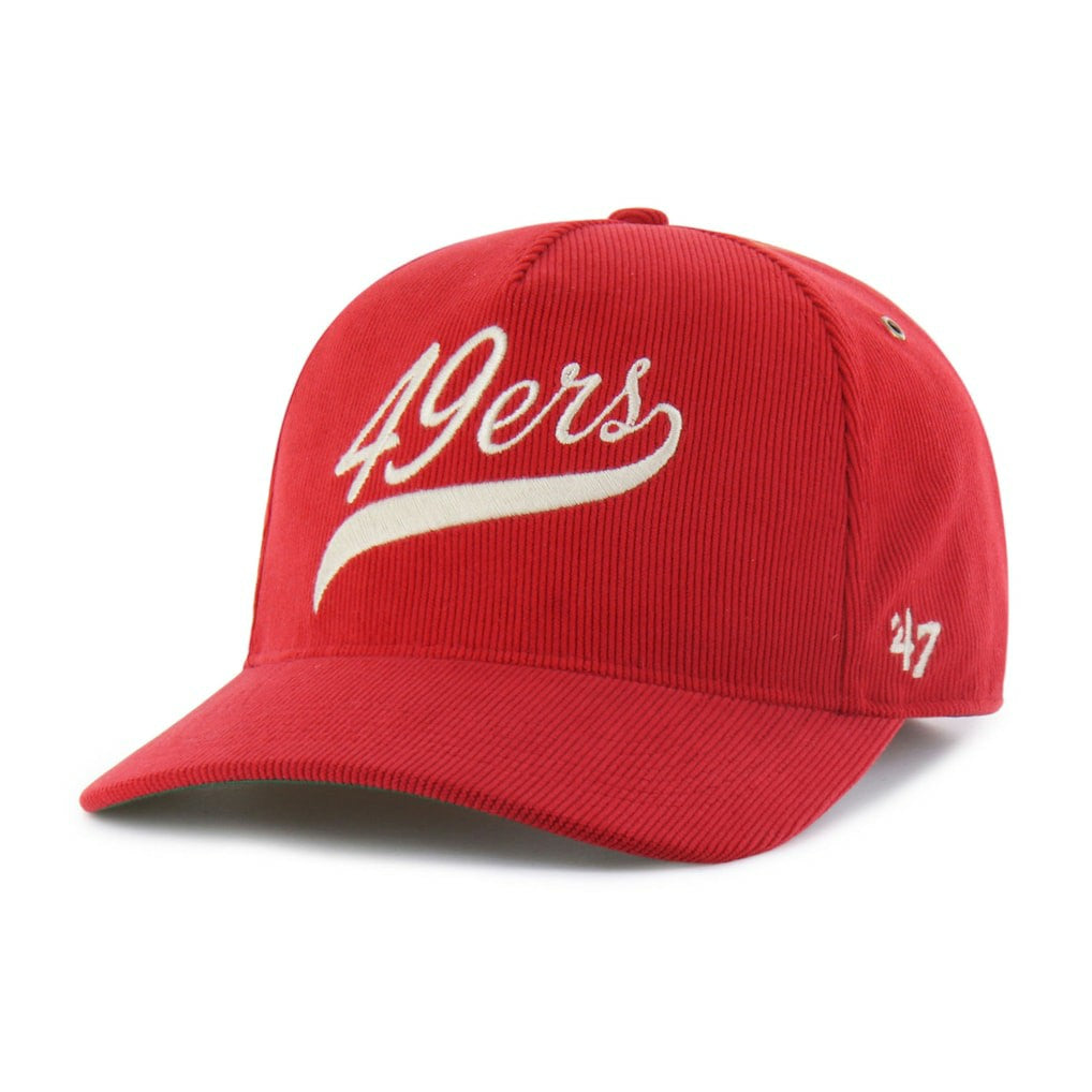 San Francisco 49ers '47 Golden Age Corduroy Hitch Adjustable Hat Scarlet | 47 brand