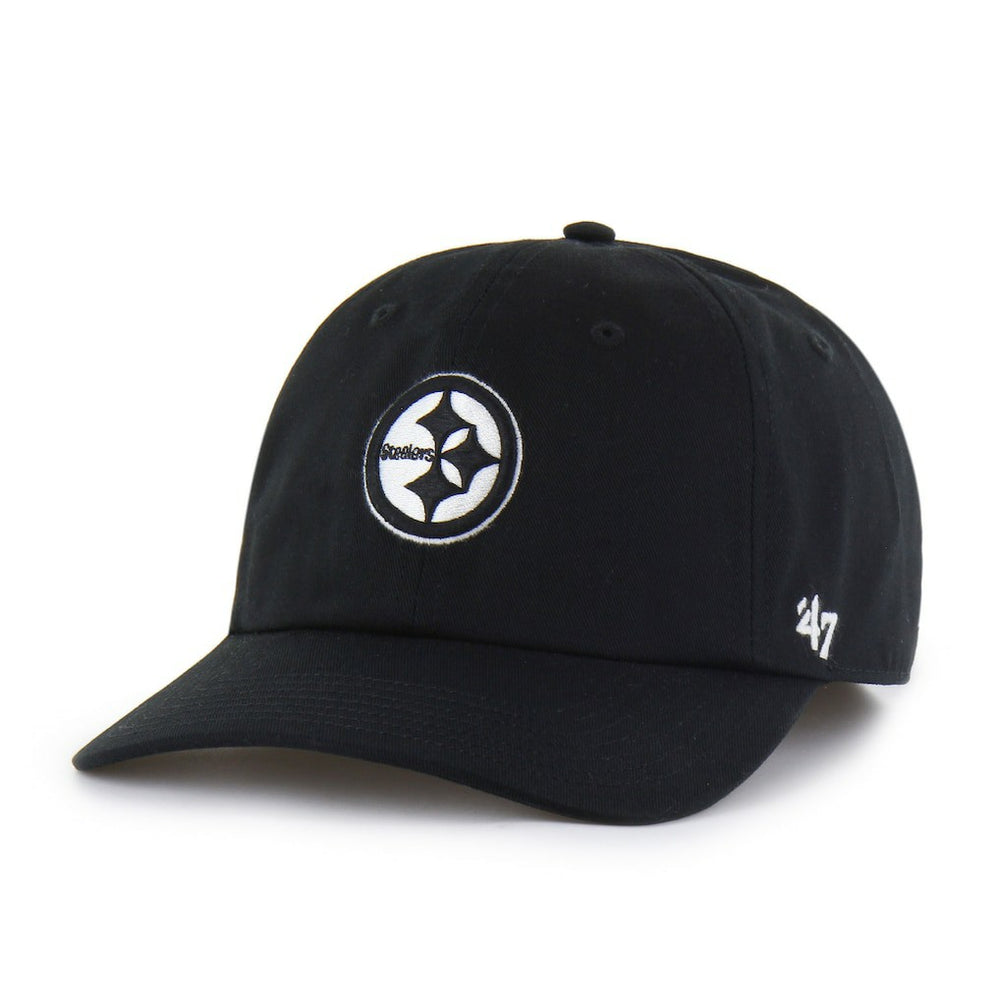 Pittsburgh Steelers '47 Foundational Franchise Fitted Hat Black | 47 brand