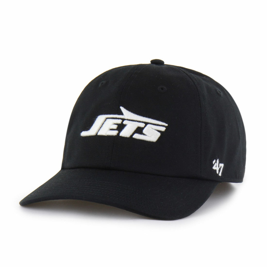New York Jets '47 Foundational Franchise Fitted Hat Black | 47 brand