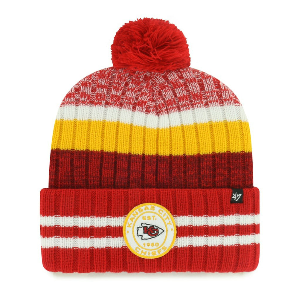 Kansas City Chiefs '47 Quiver Cuffed Knit Hat with Pom | 47 brand