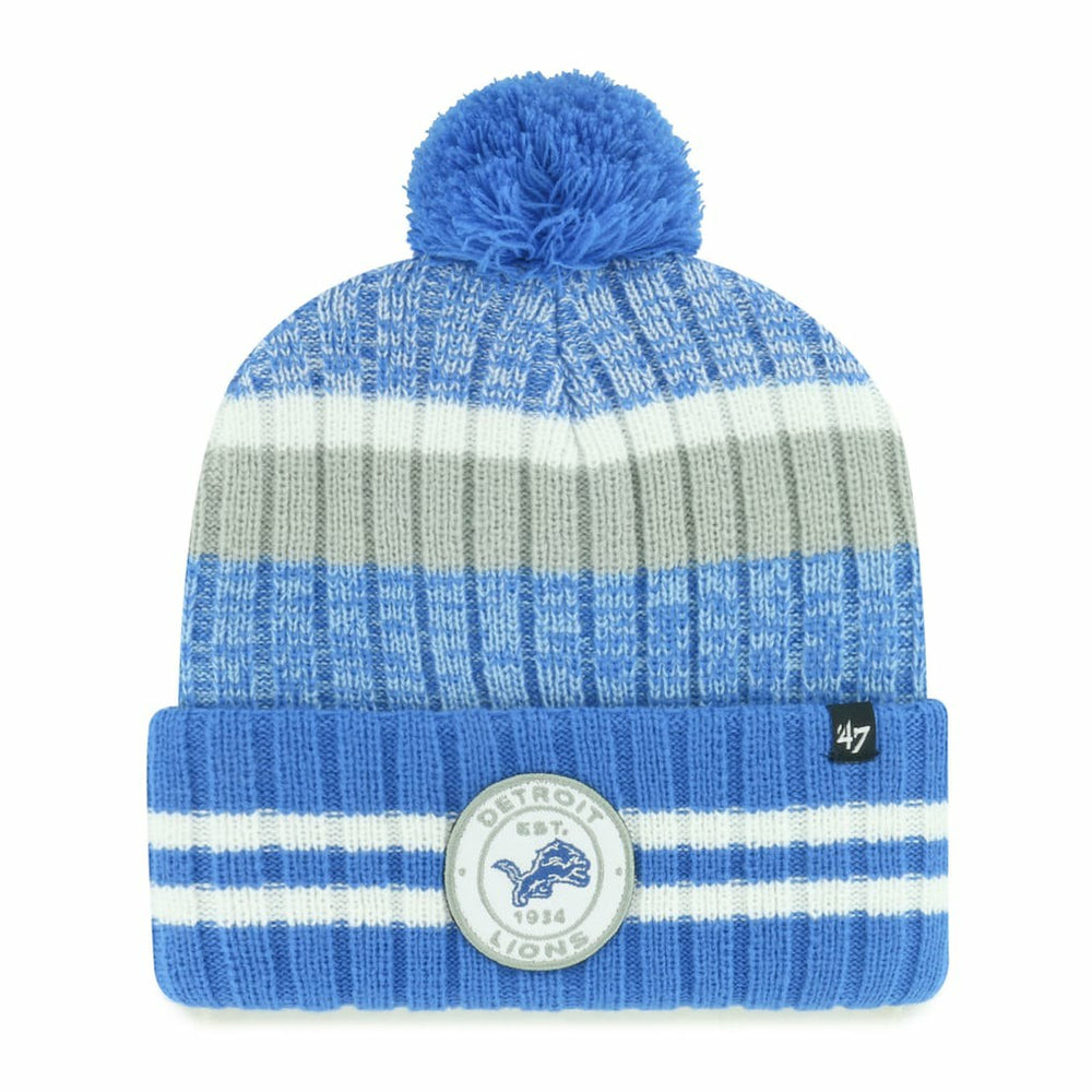 Detroit Lions '47 Quiver Cuffed Knit Hat with Pom | 47 brand