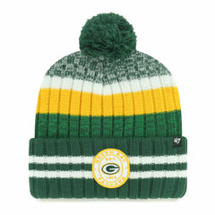 Green Bay Packers '47 Quiver Cuffed Knit Hat with Pom | 47 brand