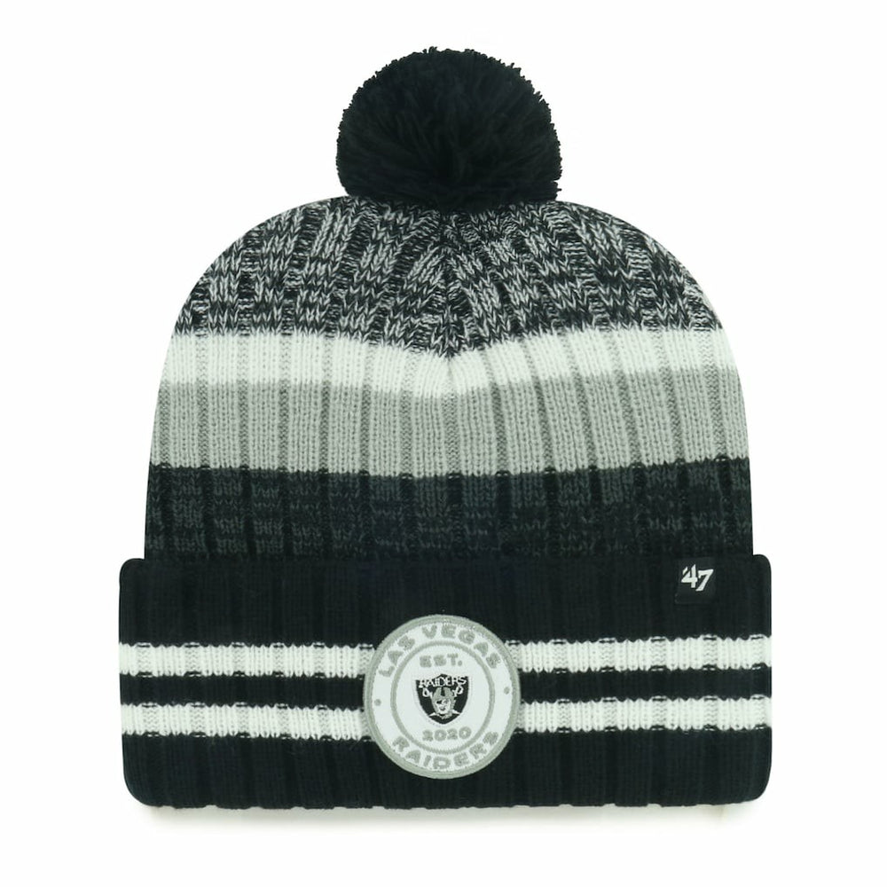 Las Vegas Raiders '47 Quiver Cuffed Knit Hat with Pom | 47 brand