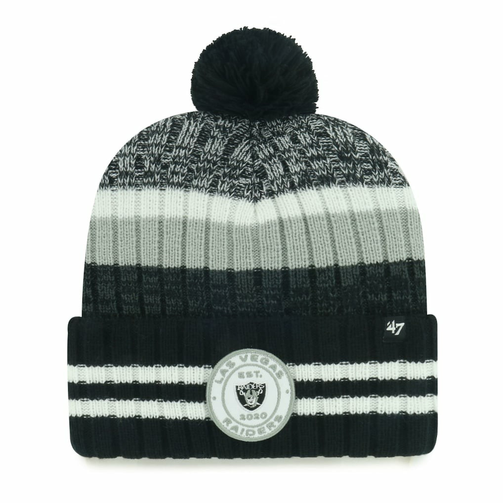 Las Vegas Raiders '47 Quiver Cuffed Knit Hat with Pom | 47 brand