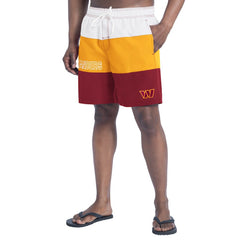 Washington Commanders G-III Sports by Carl Banks Sunrise Volley Swim Shorts Burgundy/Gold | NFL