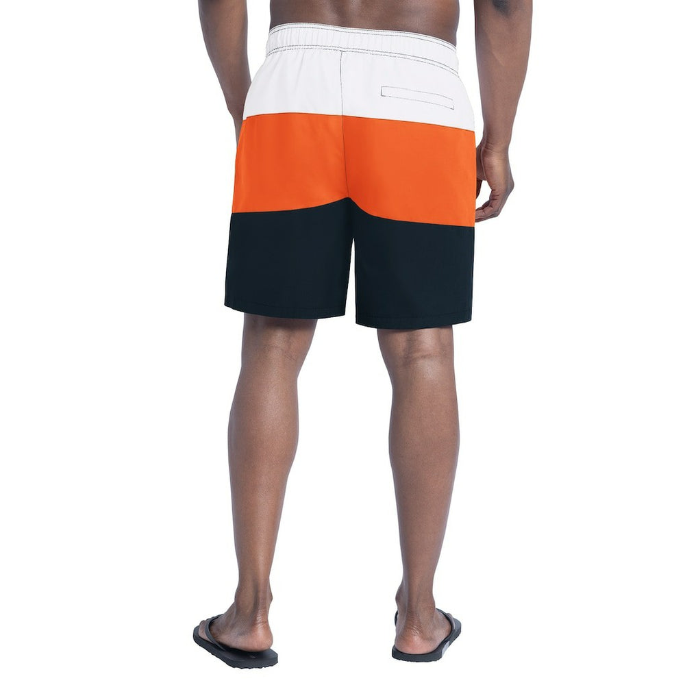 Chicago Bears G-III Sports by Carl Banks Sunrise Volley Swim Shorts Navy/Orange | NFL