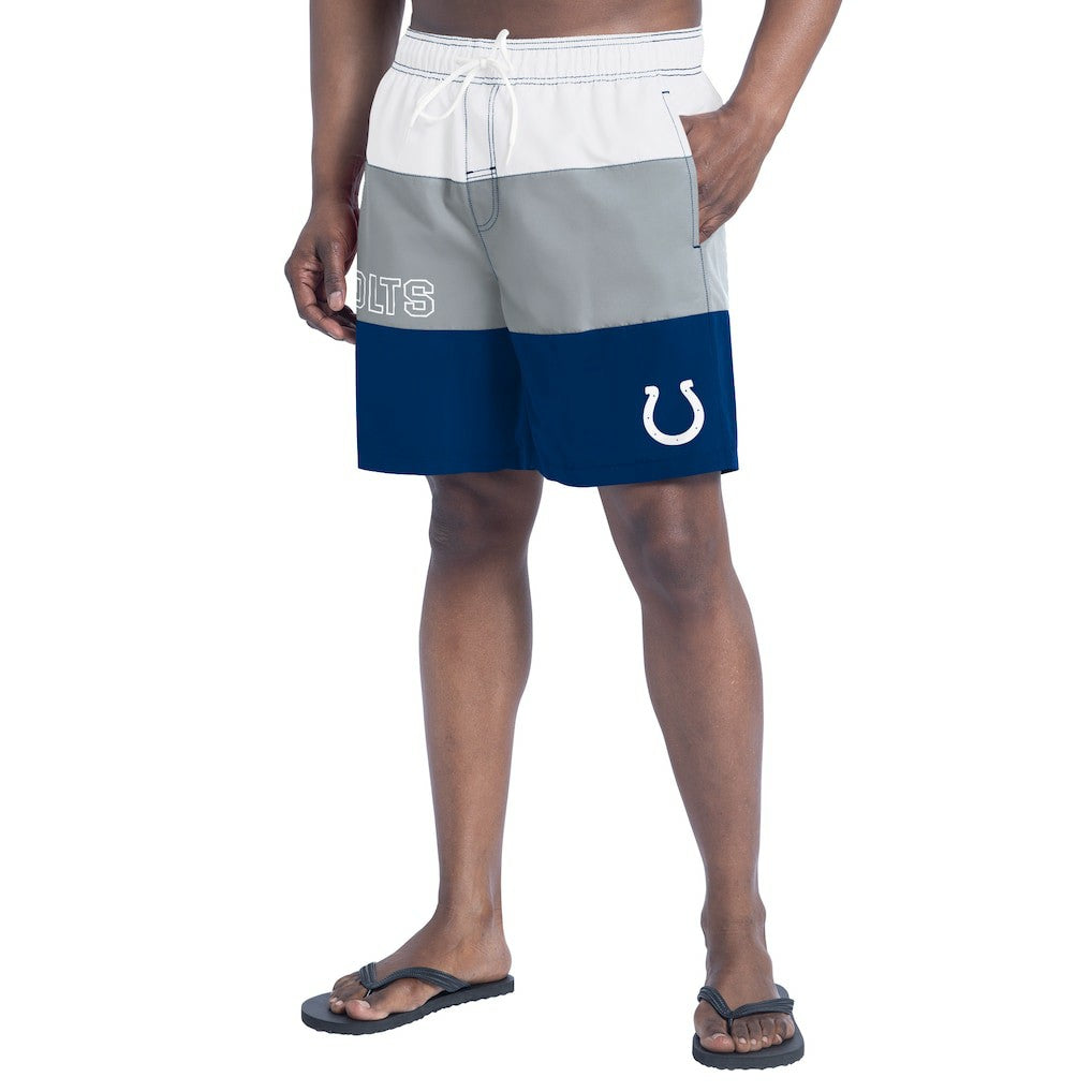 Indianapolis Colts G-III Sports by Carl Banks Sunrise Volley Swim Shorts Royal/Gray | NFL