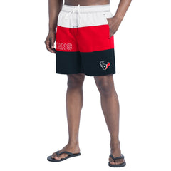 Houston Texans G-III Sports by Carl Banks Sunrise Volley Swim Shorts Navy/Red | NFL