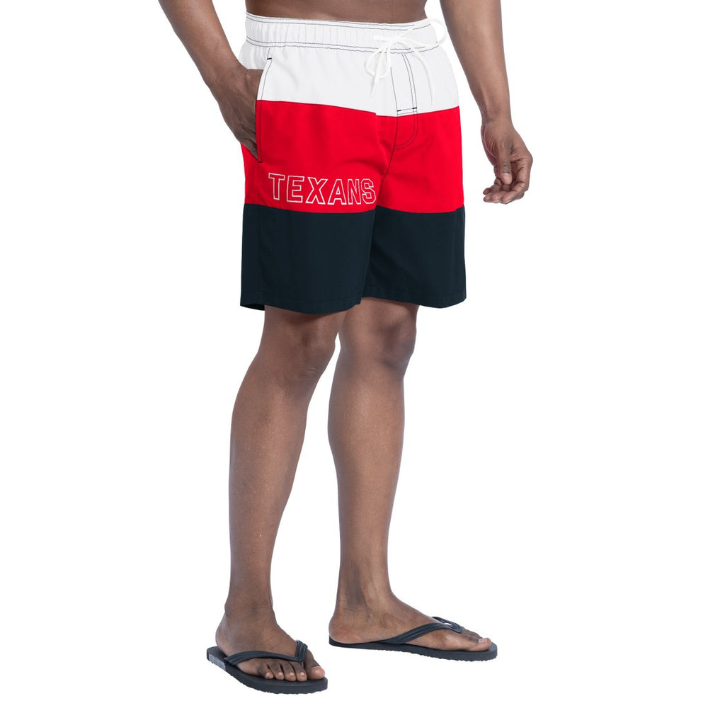 Houston Texans G-III Sports by Carl Banks Sunrise Volley Swim Shorts Navy/Red | NFL
