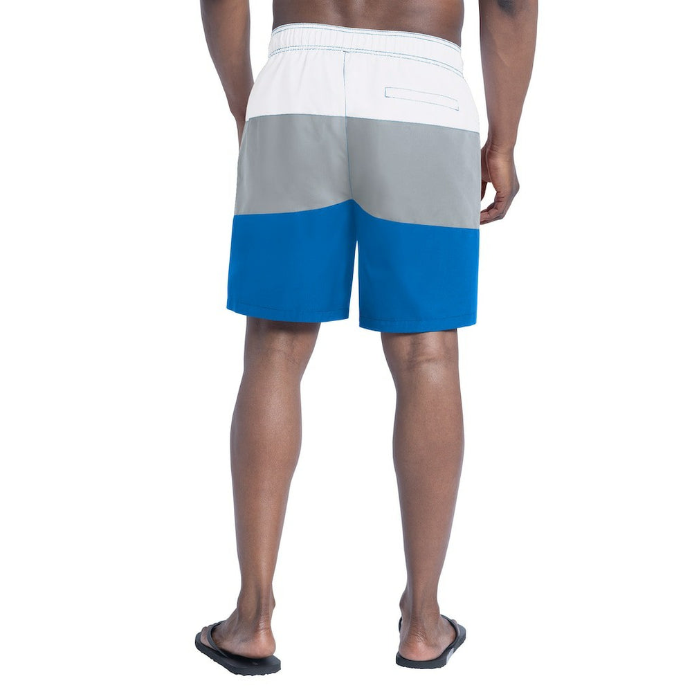 Detroit Lions G-III Sports by Carl Banks Sunrise Volley Swim Shorts Blue/Silver | NFL