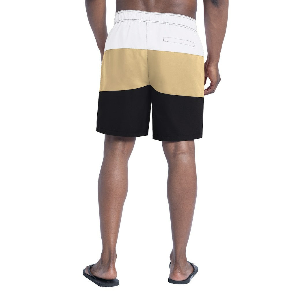 New Orleans Saints G-III Sports by Carl Banks Sunrise Volley Swim Shorts Black/Gold | NFL