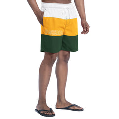 Green Bay Packers G-III Sports by Carl Banks Sunrise Volley Swim Shorts Green/Gold | NFL