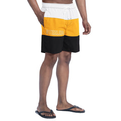 Pittsburgh Steelers G-III Sports by Carl Banks Sunrise Volley Swim Shorts Black/Gold | NFL
