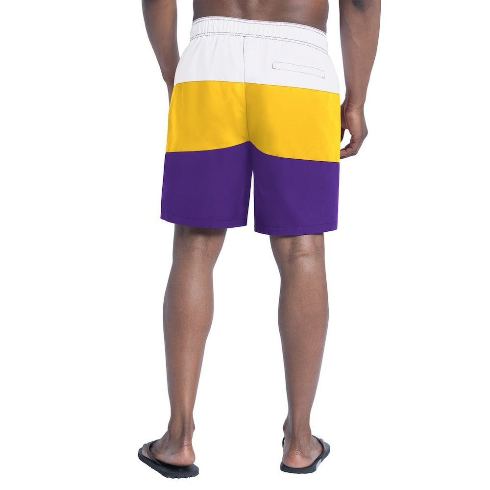 Minnesota Vikings G-III Sports by Carl Banks Sunrise Volley Swim Shorts Purple/Gold | NFL