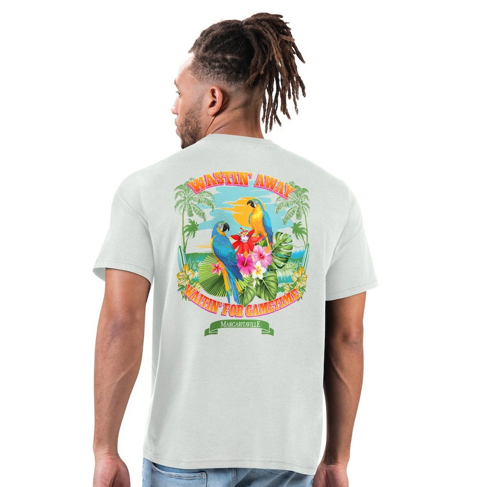 Atlanta Falcons Margaritaville Wastin' Away T-Shirt Gray | NFL
