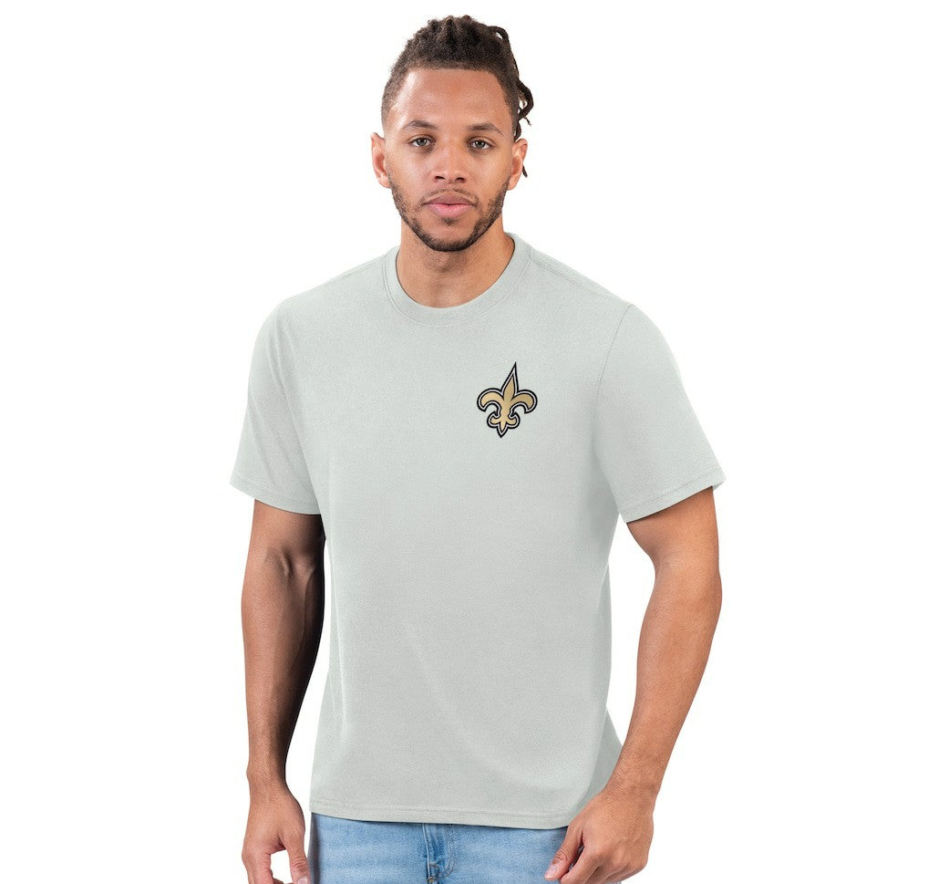 New Orleans Saints Margaritaville Wastin' Away T-Shirt Gray | NFL