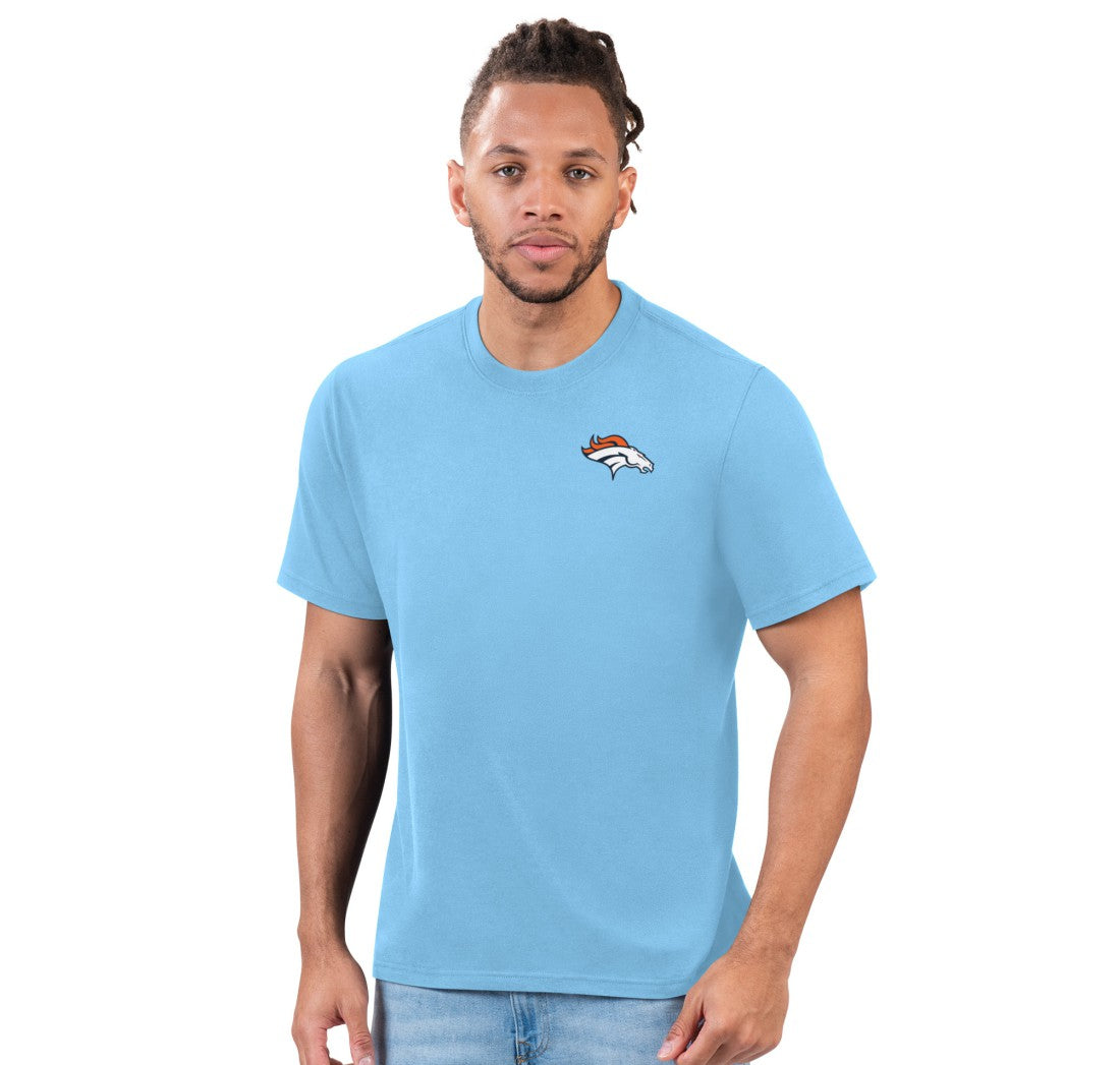 Denver Broncos Margaritaville Wastin' Away T-Shirt Light Blue | NFL
