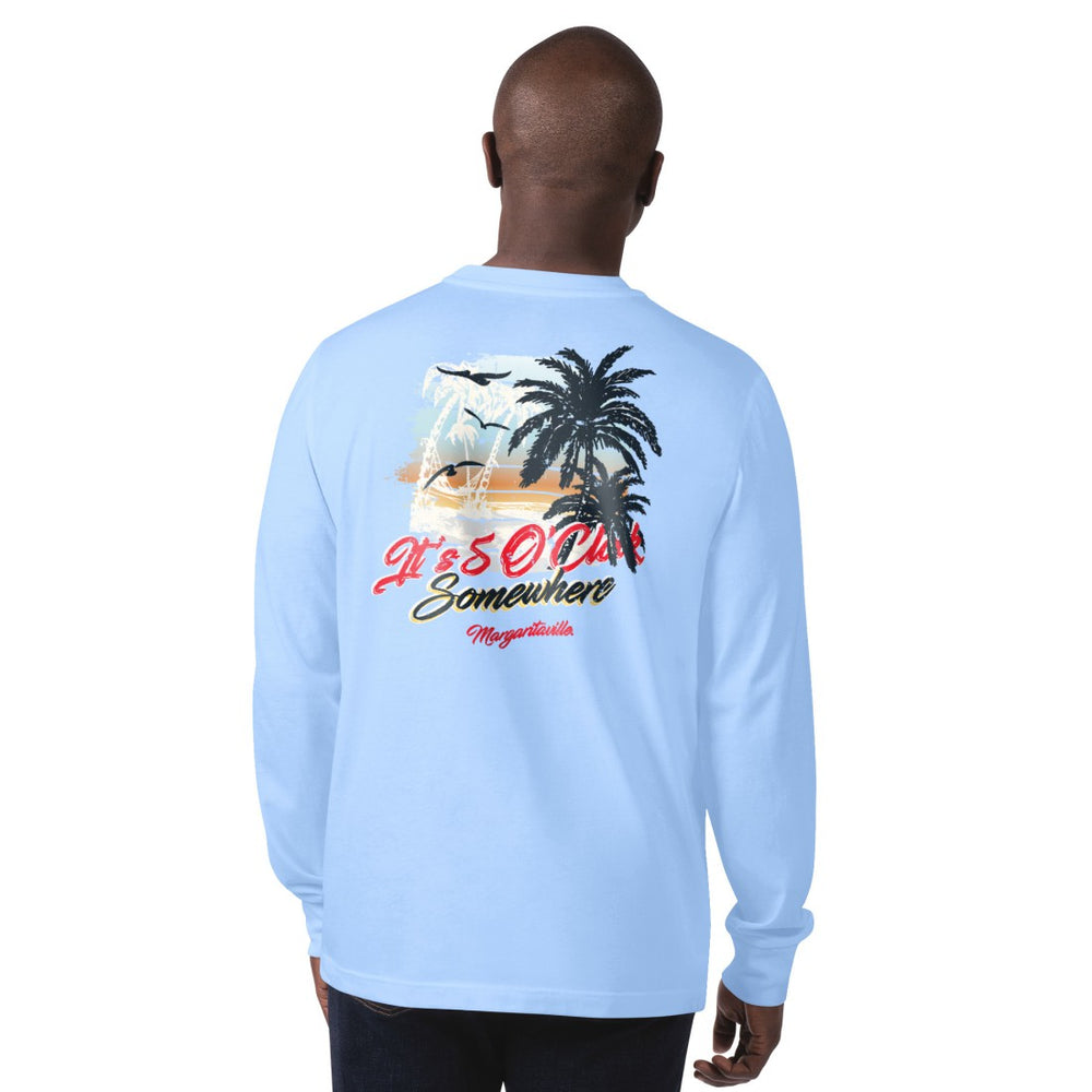 Houston Texans Margaritaville It's Five O'Clock Somewhere Long Sleeve T-Shirt Light Blue | NFL