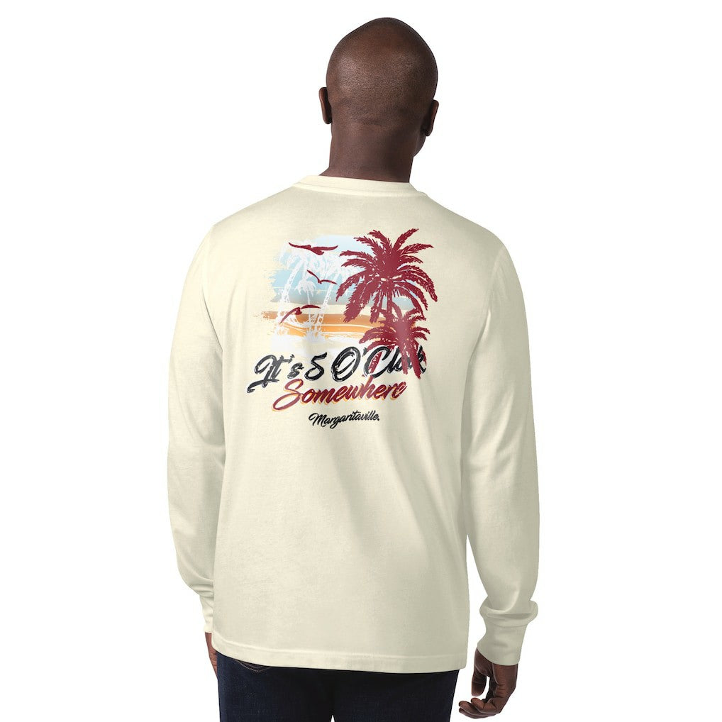 Arizona Cardinals Margaritaville It's Five O'Clock Somewhere Long Sleeve T-Shirt Cream | NFL