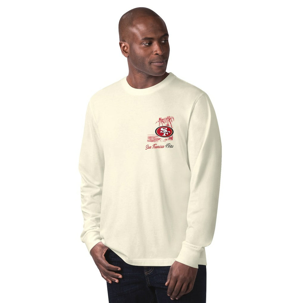 San Francisco 49ers Margaritaville It's Five O'Clock Somewhere Long Sleeve T-Shirt Cream | NFL