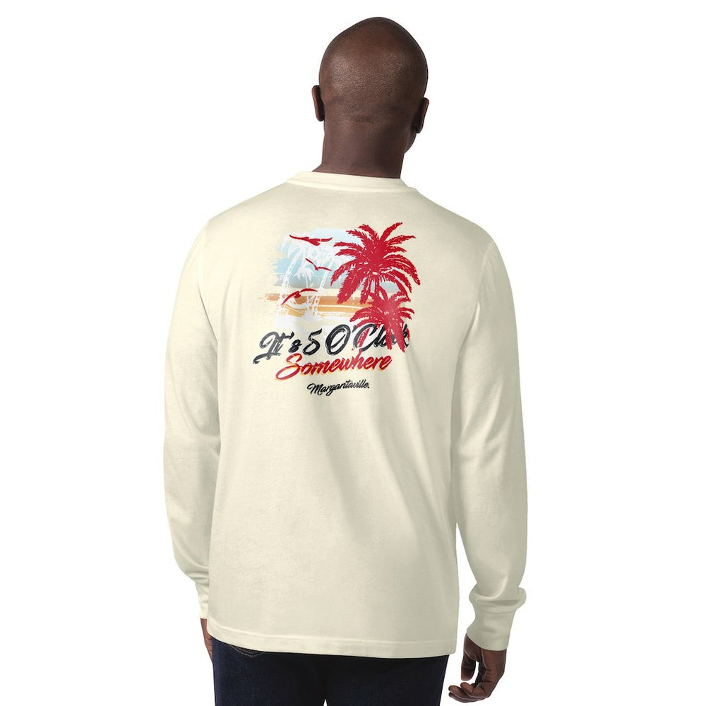 San Francisco 49ers Margaritaville It's Five O'Clock Somewhere Long Sleeve T-Shirt Cream | NFL