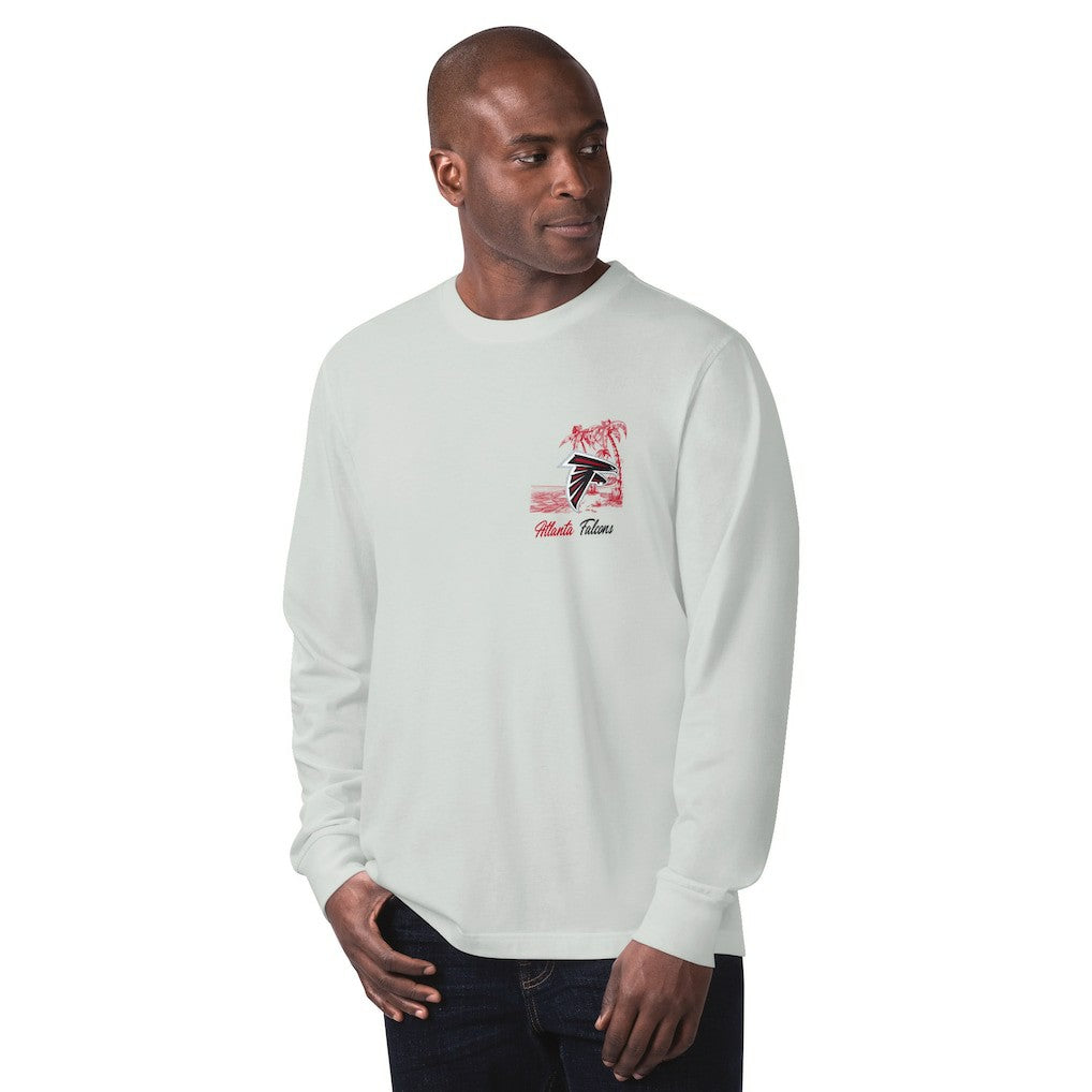 Atlanta Falcons Margaritaville It's Five O'Clock Somewhere Long Sleeve T-Shirt Gray | NFL