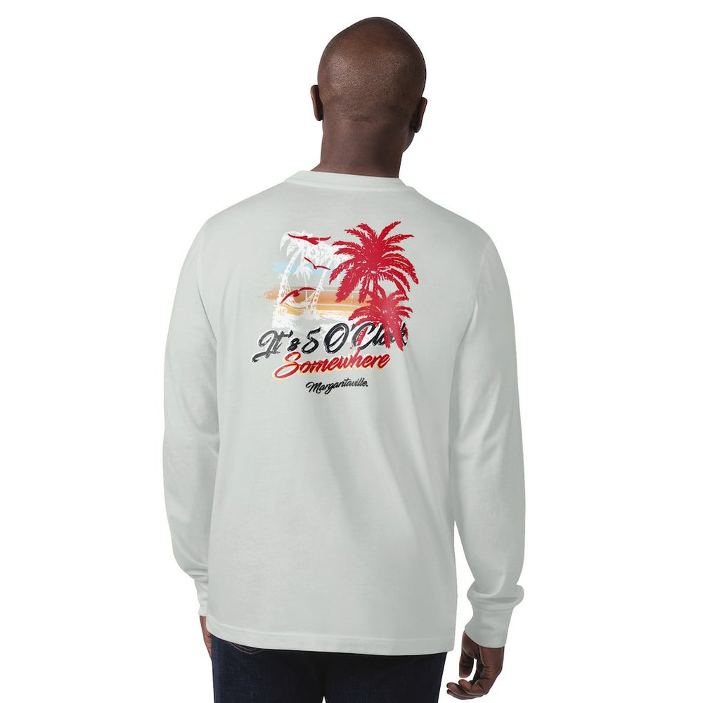 Atlanta Falcons Margaritaville It's Five O'Clock Somewhere Long Sleeve T-Shirt Gray | NFL