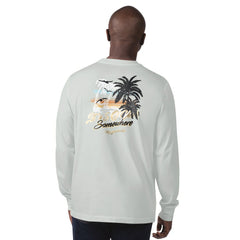 New Orleans Saints Margaritaville It's Five O'Clock Somewhere Long Sleeve T-Shirt Gray | NFL