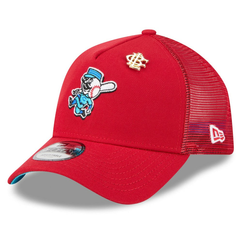 Cincinnati Reds New Era 2025 Big League Chew A-Frame 9FORTY Adjustable Trucker Hat - MLB