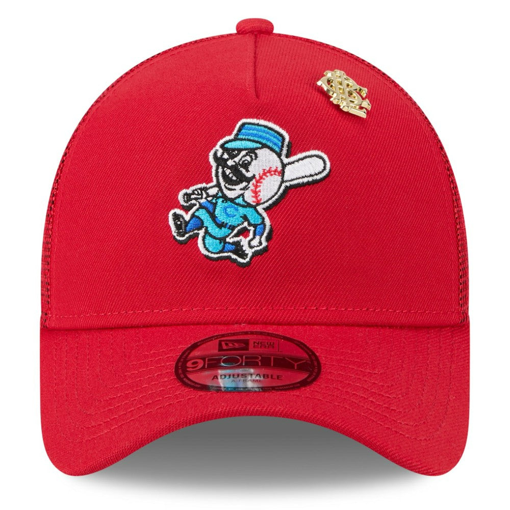 Cincinnati Reds New Era 2025 Big League Chew A-Frame 9FORTY Adjustable Trucker Hat - MLB