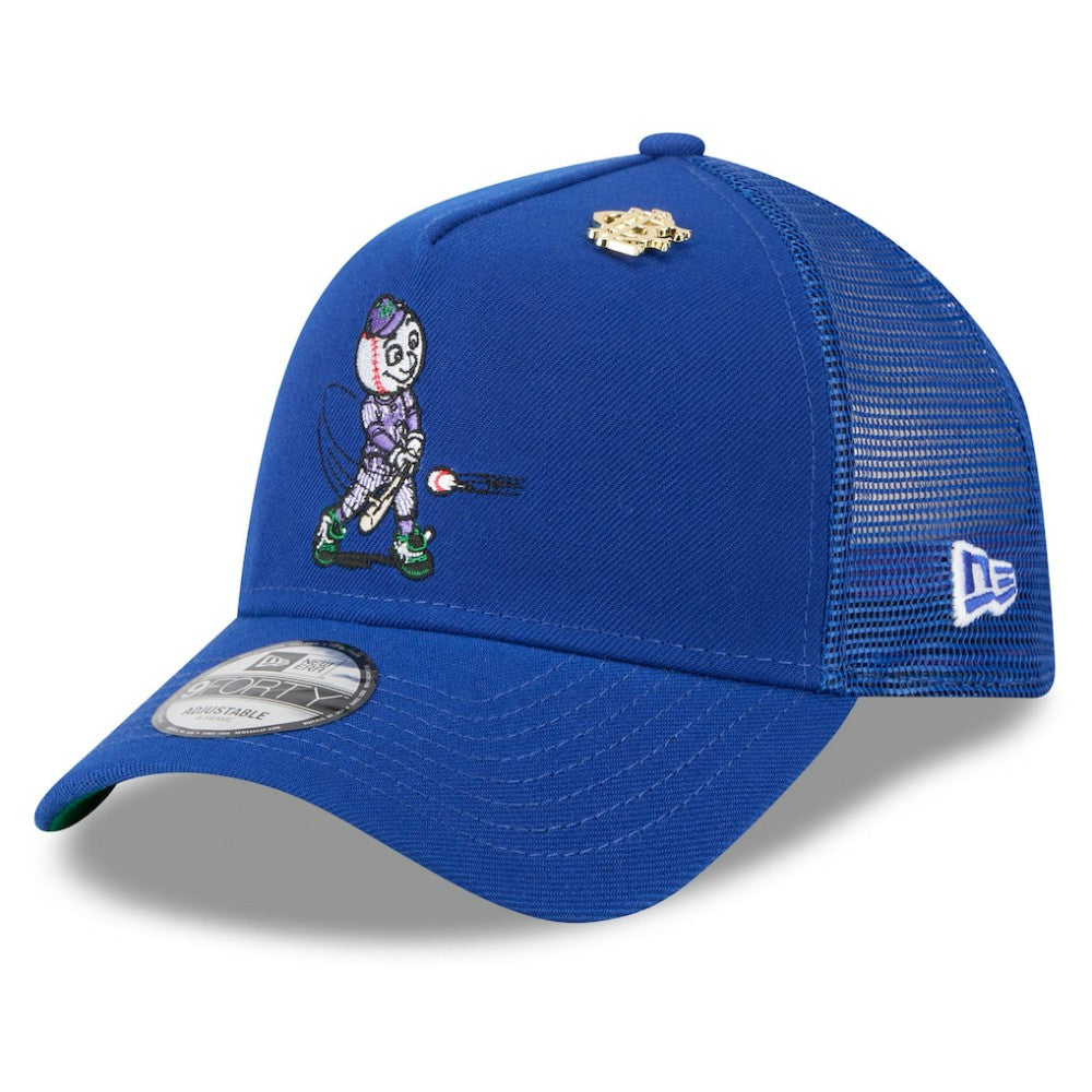 New York Mets New Era 2025 Big League Chew A-Frame 9FORTY Adjustable Trucker Hat - MLB
