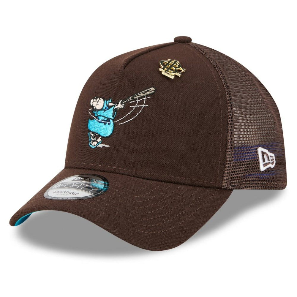 San Diego Padres New Era 2025 Big League Chew A-Frame 9FORTY Adjustable Trucker Hat - MLB