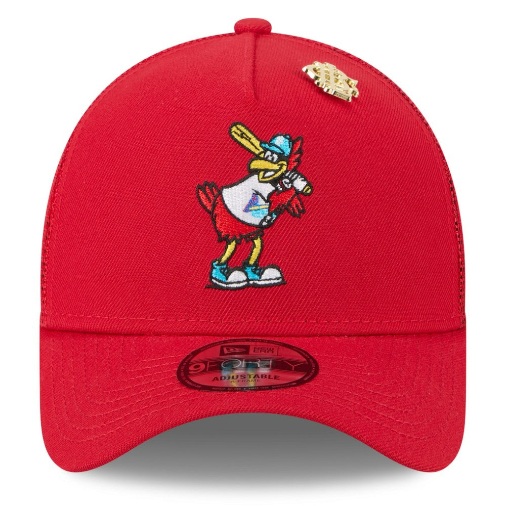 St. Louis Cardinals New Era 2025 Big League Chew A-Frame 9FORTY Adjustable Trucker Hat - MLB