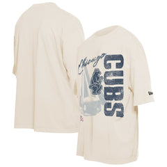 Chicago Cubs New Era Cooperstown Collection Oversized Throwback Distressed T-Shirt - MLB