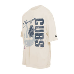 Chicago Cubs New Era Cooperstown Collection Oversized Throwback Distressed T-Shirt - MLB