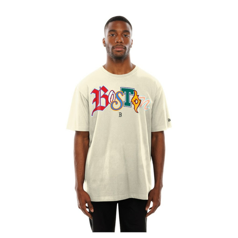 Boston Red Sox New Era Ransom Note Oversized T-Shirt - MLB