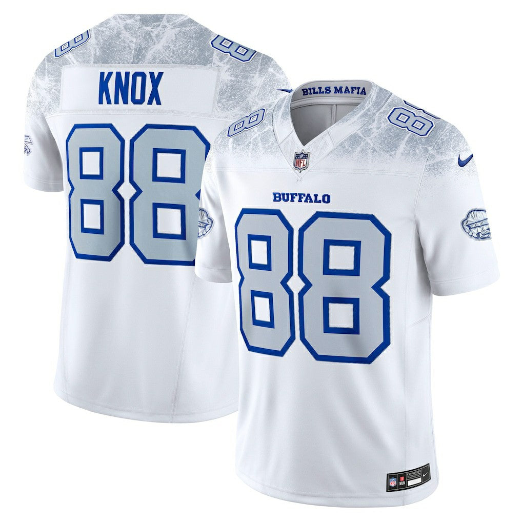 Dawson Knox Buffalo Bills 2025 Rivalries Collection Limited Jersey White | Nike for Sale
