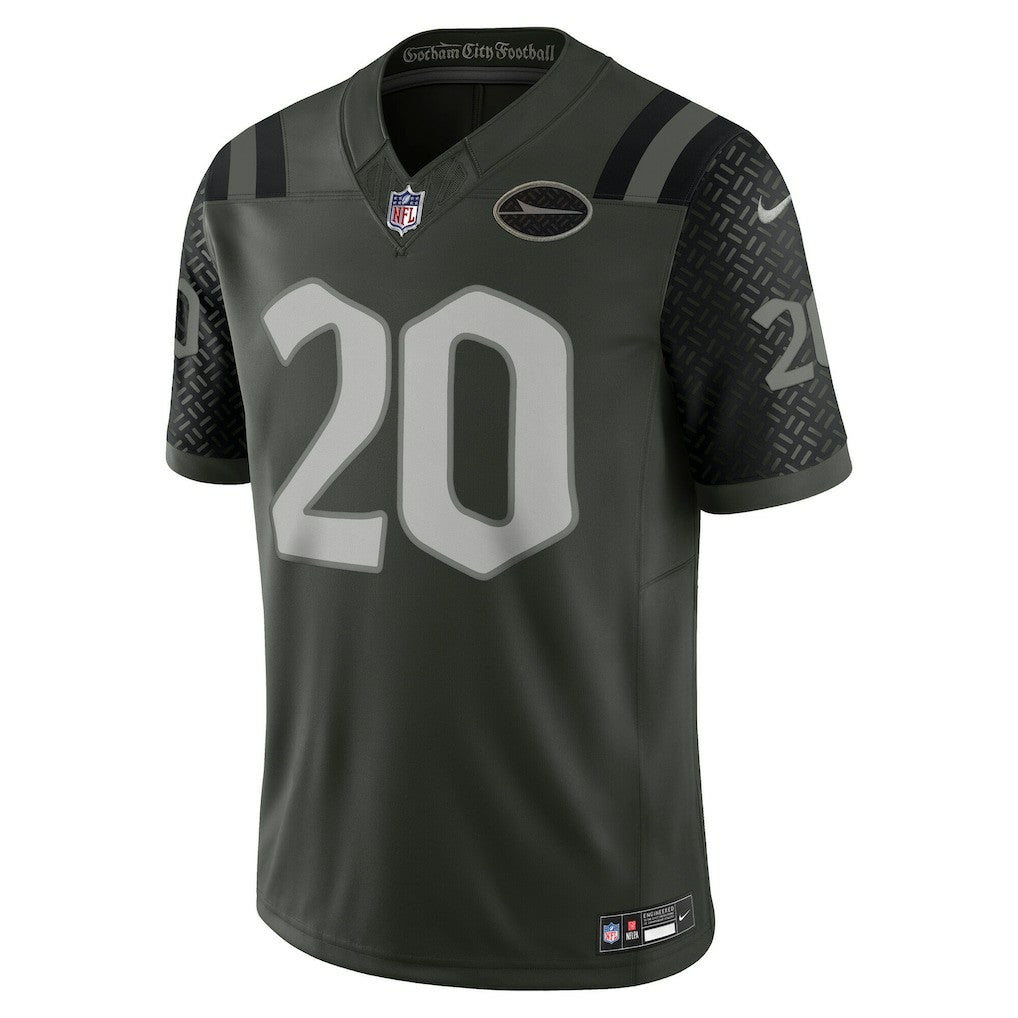 Breece Hall New York Jets 2025 Rivalries Collection Limited Jersey Gotham Green | Nike for Sale