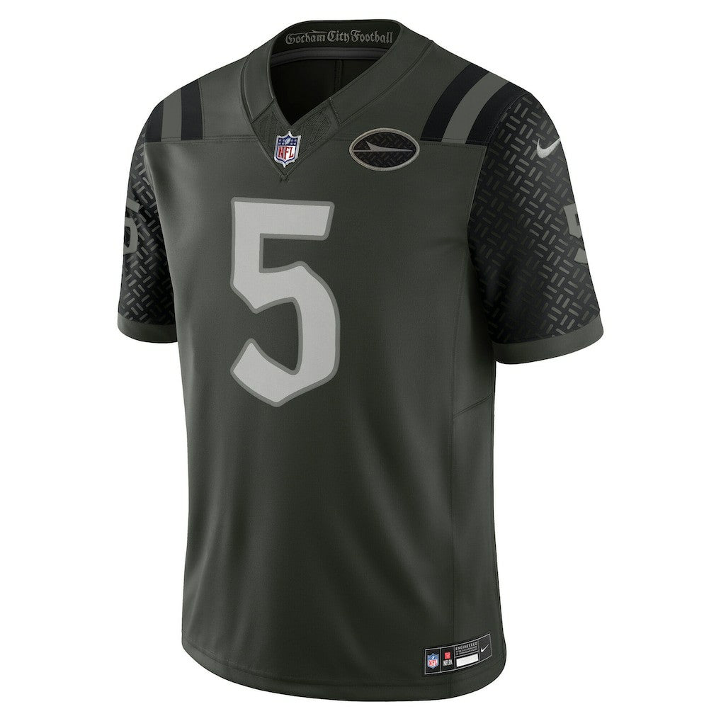 Garrett Wilson New York Jets 2025 Rivalries Collection Limited Jersey Gotham Green | Nike for Sale