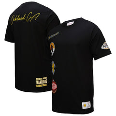Golden State Warriors Black Out Collection Vintage Premium T-Shirt Black - NBA