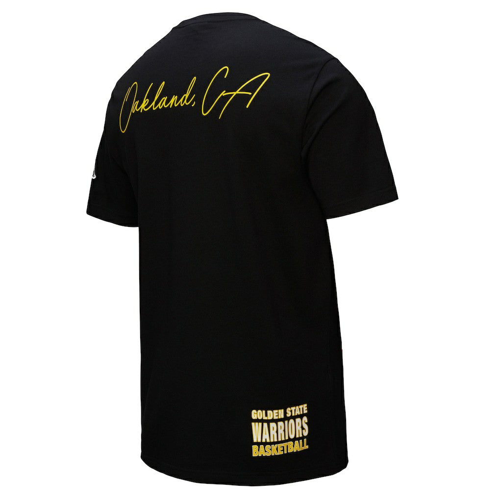 Golden State Warriors Black Out Collection Vintage Premium T-Shirt Black - NBA