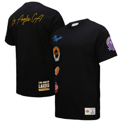 Los Angeles Lakers Black Out Collection Vintage Premium T-Shirt Black - NBA