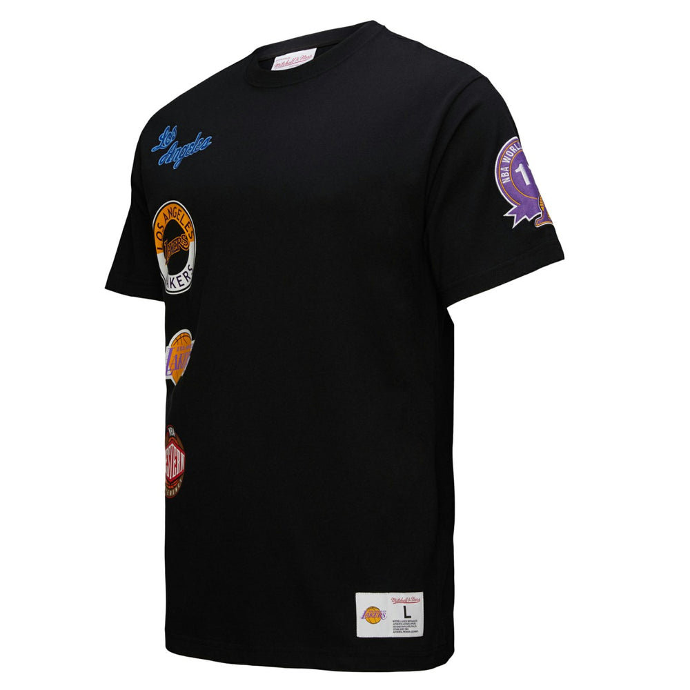 Los Angeles Lakers Black Out Collection Vintage Premium T-Shirt Black - NBA