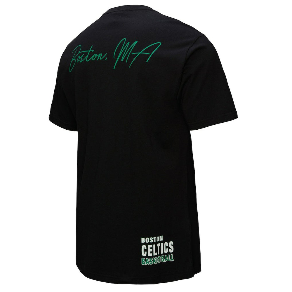 Boston Celtics Black Out Collection Vintage Premium T-Shirt Black - NBA