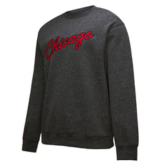 Chicago Bulls Hardwood Classics Blackout Collection Snow Washed Pullover Sweatshirt Black - NBA