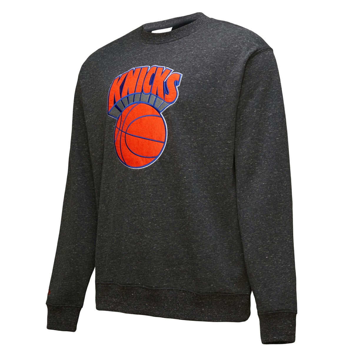 New York Knicks Hardwood Classics Blackout Collection Snow Washed Pullover Sweatshirt Black - NBA