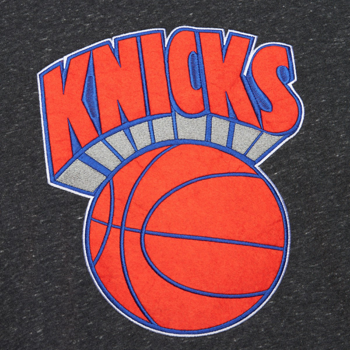 New York Knicks Hardwood Classics Blackout Collection Snow Washed Pullover Sweatshirt Black - NBA
